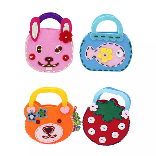 Preschool children's handmade craft material kit parent-child DIY creative bag non-woven fabric for girls 3-6 years old