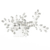 Hair accessory handmade, crystal for bride, Chinese style, simple and elegant design, flowered