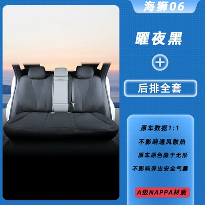 Modelə uyğun (Original) oturacaq örtükləri Hiace 06Dmi/Ev Seat Cushions, Full-Cover - yaoyehei-complete-set-for-the-rear-row-byd-hiace-06-new-energy-dmi