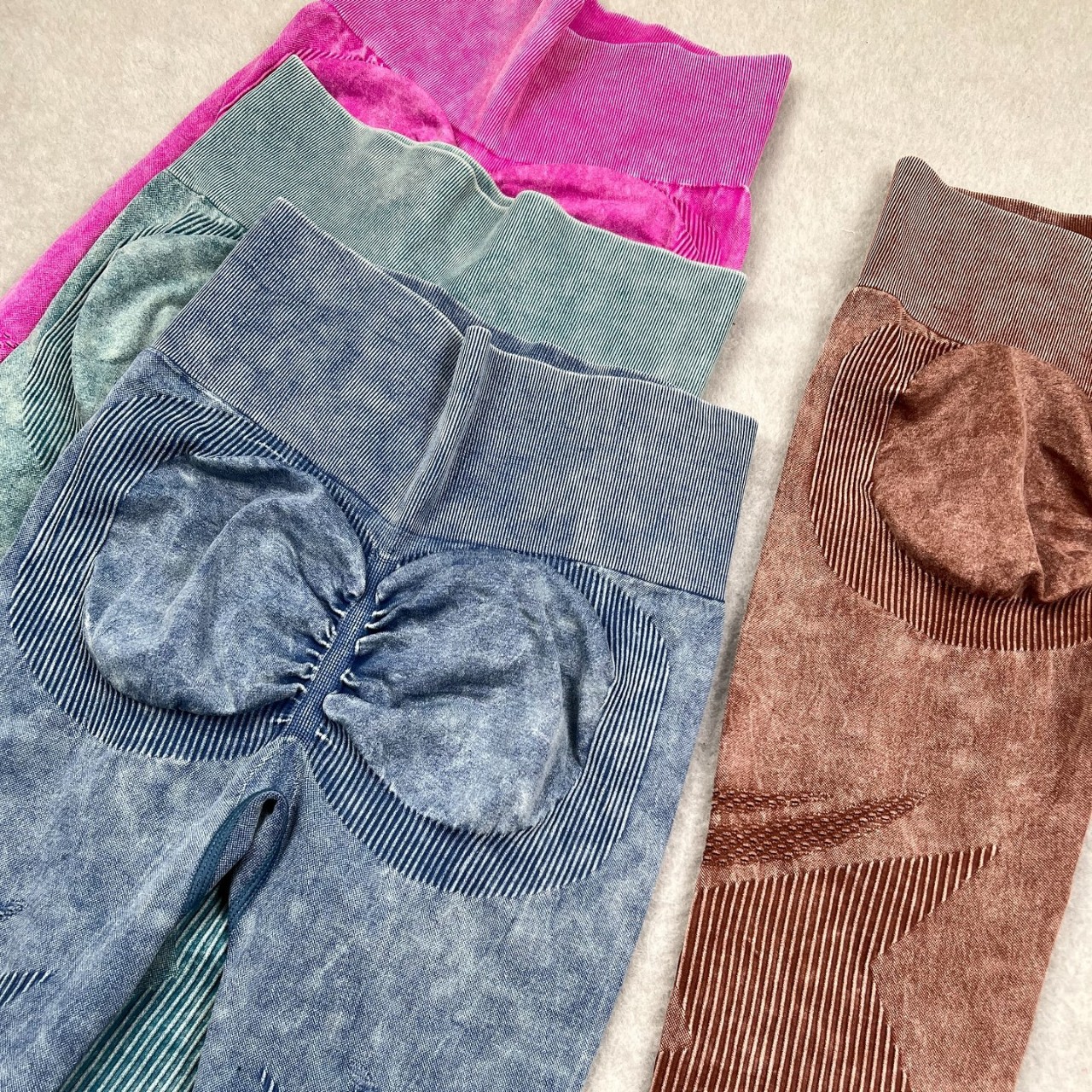 Pantalones de yoga sin costuras huecos de malla, pantalones de fitness de cintura alta, glúteos, lavado de mujer, deportes, esculpir el cuerpo, melocotón ajustado