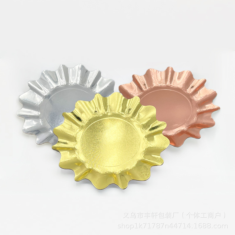 1200g bandeja de papel desechable polygonal bandeja de papel bandeja de picnic bandeja de fruta de pastel de boda de cumpleaños