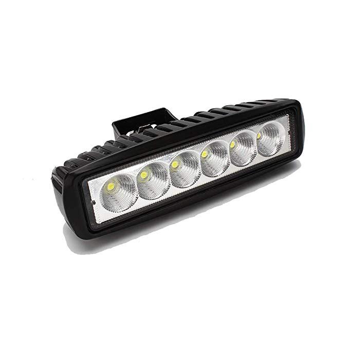 Car LED work light one-line 6 light 18W high-power off-road vehicle motorcycle modified light strip light