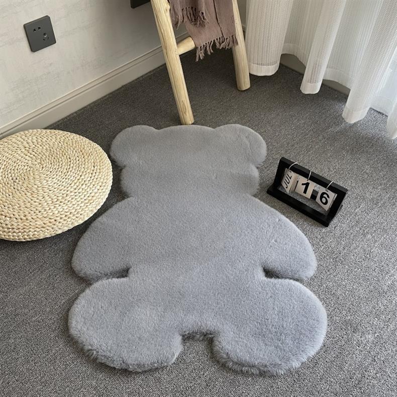 Bear Carpet Bedroom Ins Living Room Coffee Table Blanket Girl's Room under the Bed Bedside Blanket Plush Popular Home Floor Mat