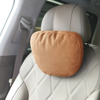 Headrest Neck Pillow, Perforated and Breathable - perforated-orange-neck-pillow-biological-velvet