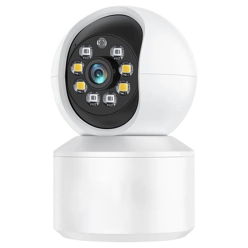 E27 cámara de bombilla HD cámara de doble luz doméstica a todo color WiFi cámara de vigilancia de seguridad de visión nocturna A6