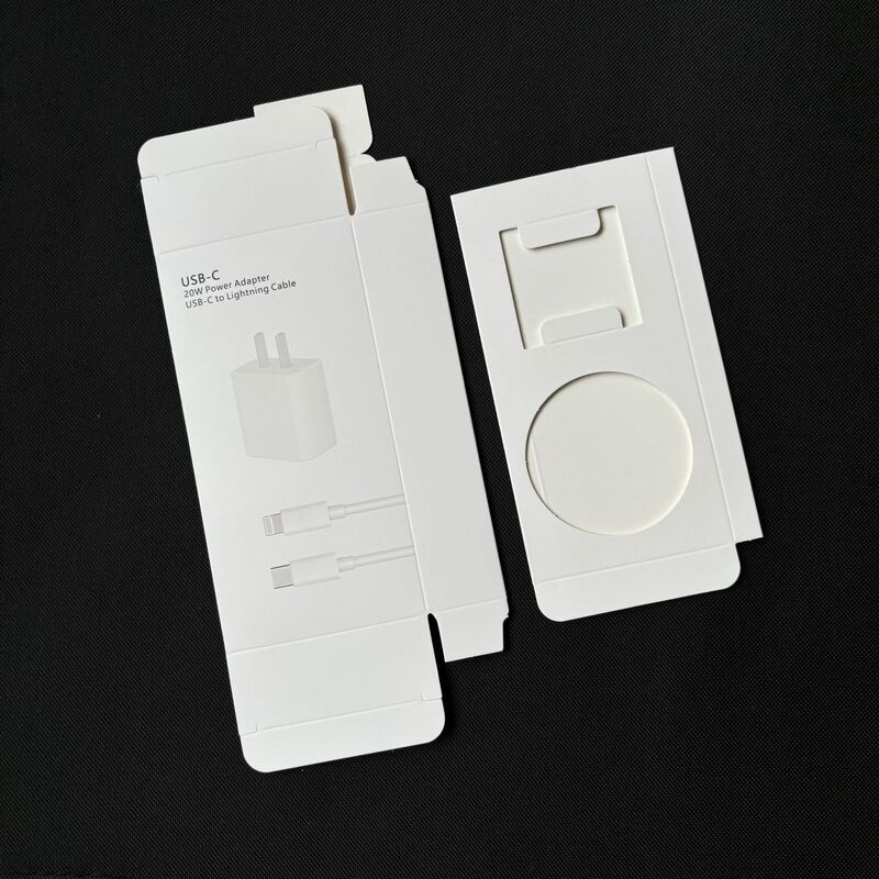 Apple 20W充電ヘッド包装 PD急速充電データケーブルボックス 16本のダブルC編組ケーブル包装 オリジナル携帯電話ケーブル外箱|undefined