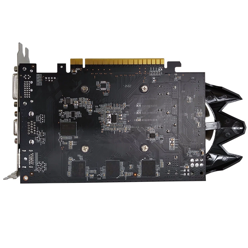 Видеокарта GTX1050Ti, 4 ГБ GDDR5, двухвентиляторная PCIe, низкопрофильная 22,5 см