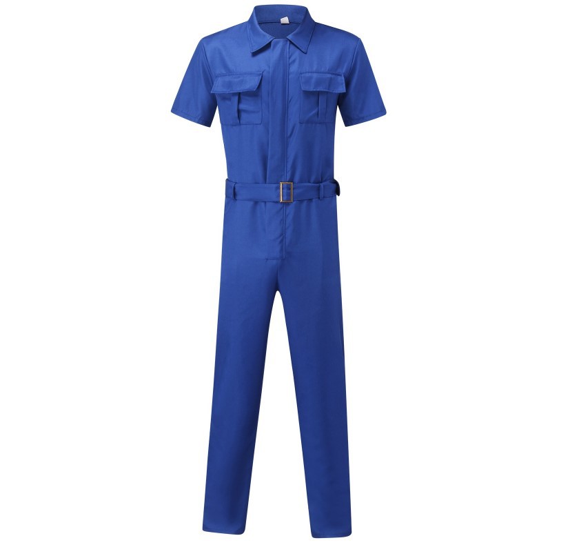 Men's Cargo Jumpsuit Casual Jumpsuit Belt Jumpsuit_voghion.com