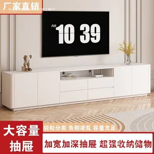 Cream Style Modern Solid Wood High Tv Cabinet Living Room Home Small Apartment Light Luxury Minimalist Coffee Table Tv Cabinet Combination