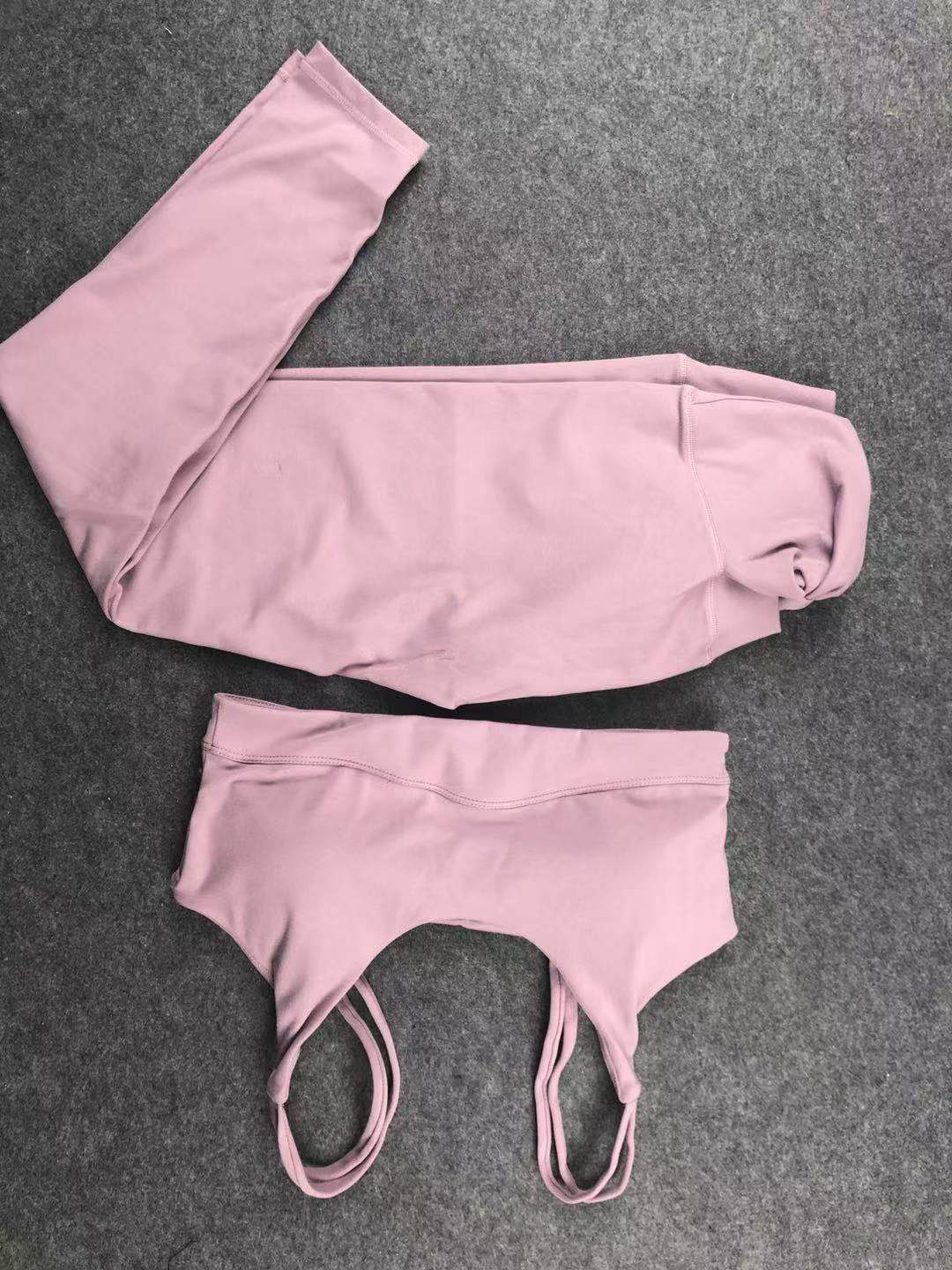 pantalones de yoga deportivos ajustados elásticos de secado rápido NSLX21169