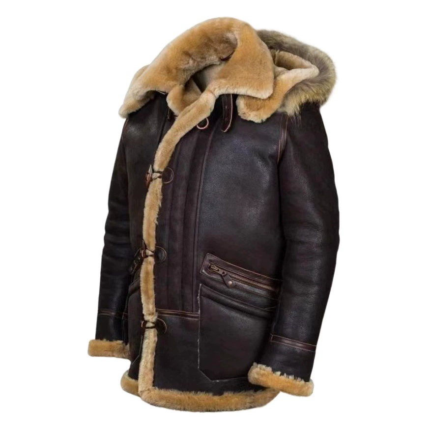 AliExpress независимая станция желаний меховая одна мужская сумка на молнии с капюшоном шуба утолщенная оригинальная 6663