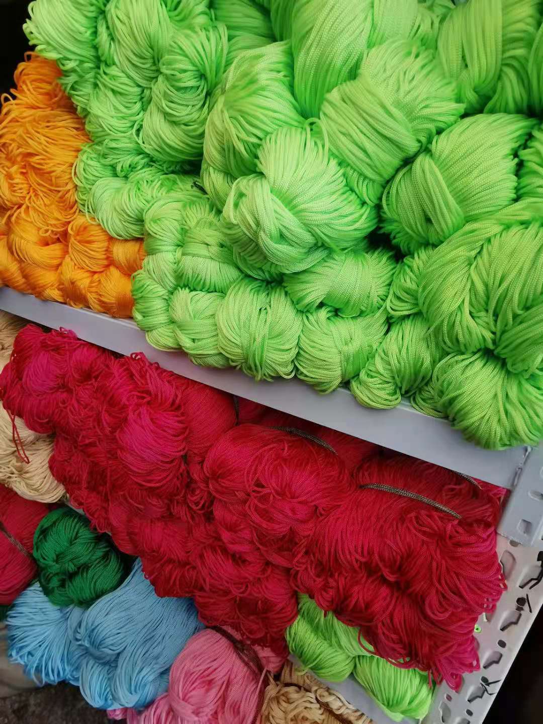 厂家pp绳白黑色抽绳丙纶绳四针绳子空心束口手提绳彩色编织尼龙绳