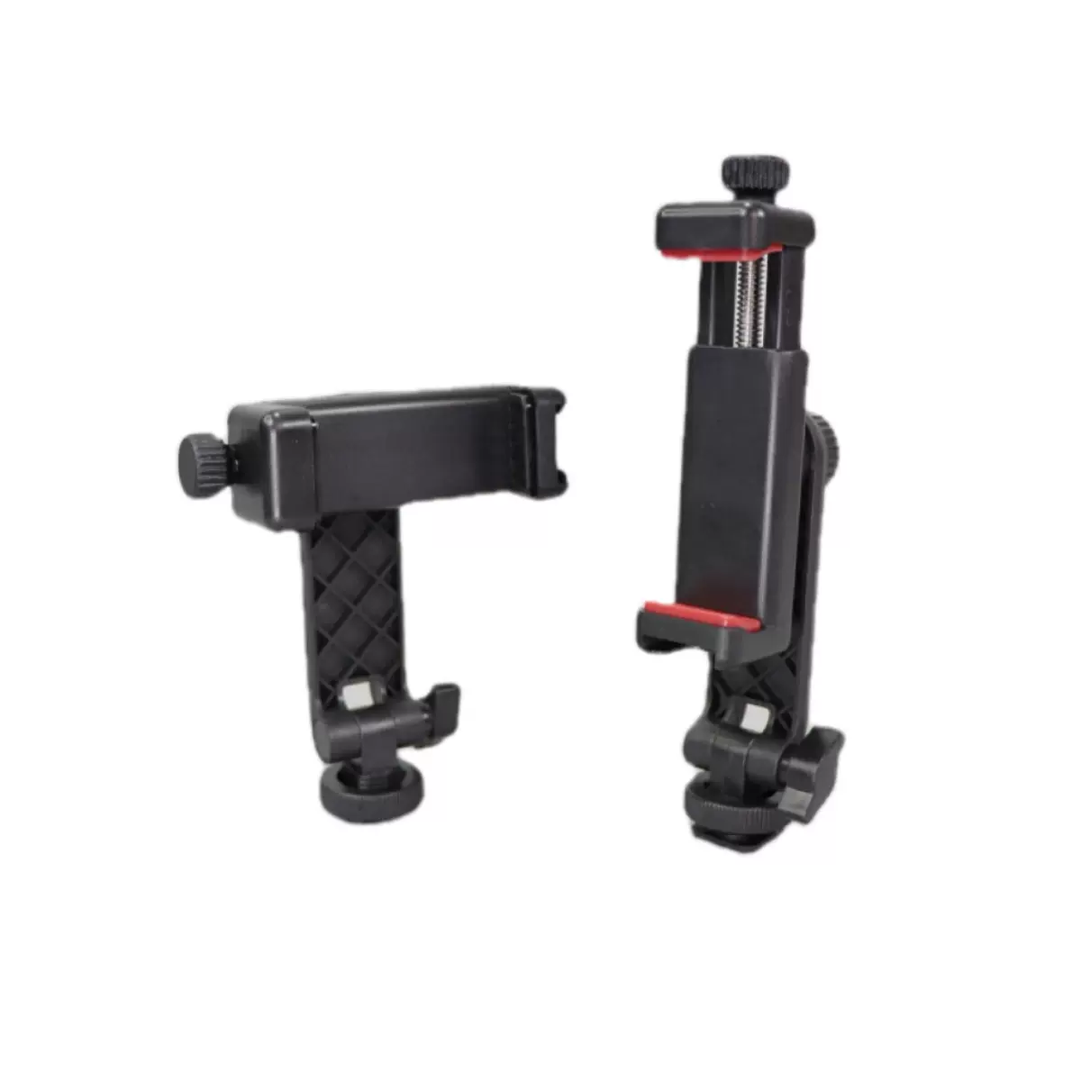 冷热靴手机一字夹桌面手机直播支架夹子三脚架双孔E字夹可调节