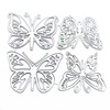 Metal cutting die with butterfly, mold, template, scheduler