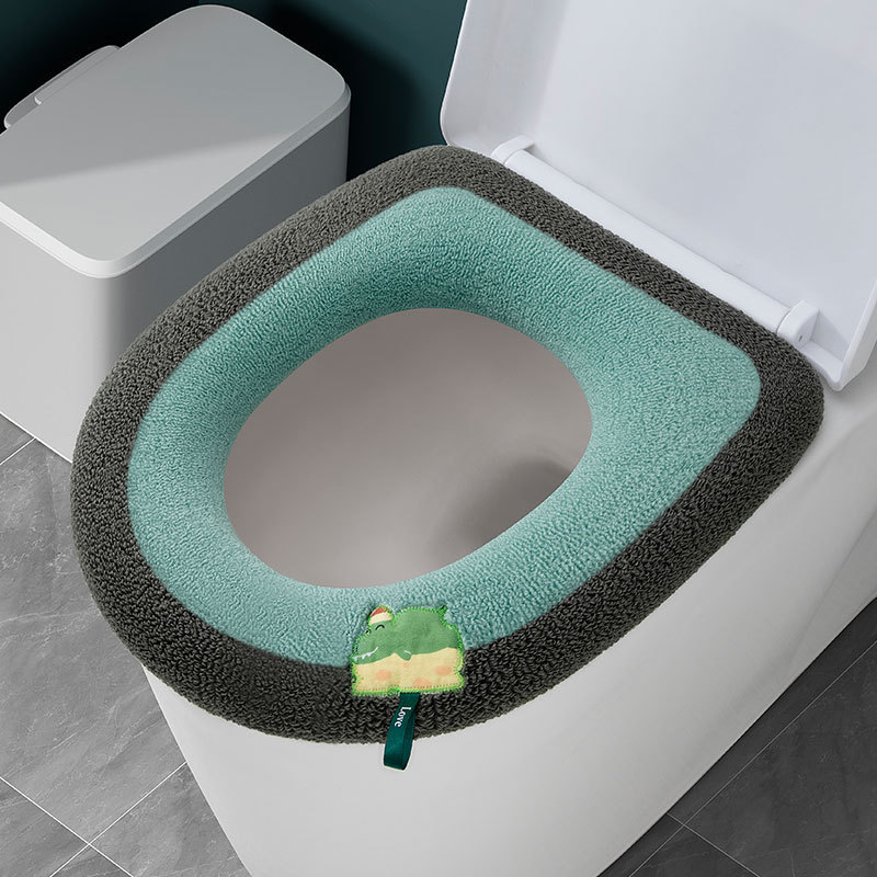 トイレマットを厚くして四季通用家庭用座布団を厚くして冬のトイレカバーを洗うことができる|undefined