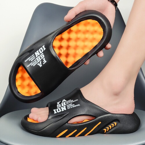Wholesale Men's Thick-Soled Slippers for Summer Outdoor Wear, Home Use, Non-Slip, Trendy Brand Couple's Cool Slippers for Women, Comfortable