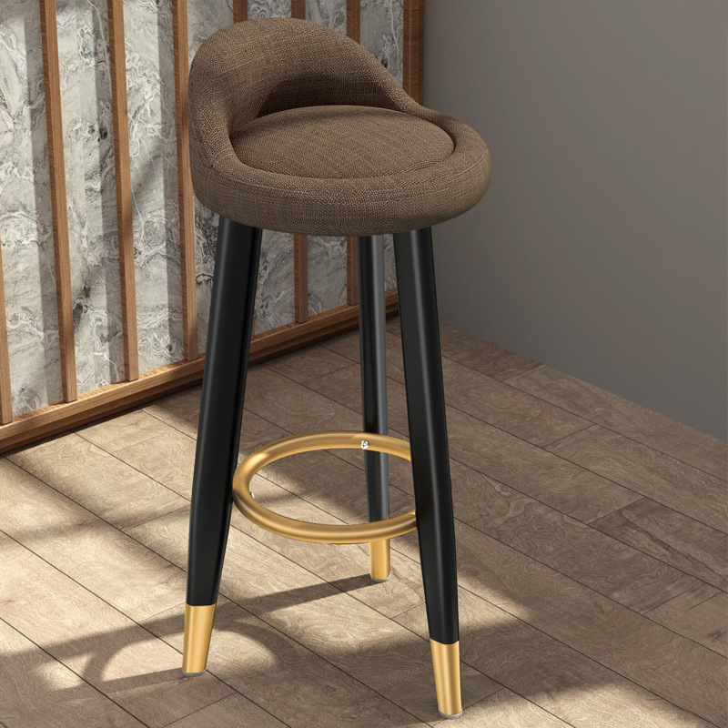 Brown cloth-70cm light luxury black gold [three legs]