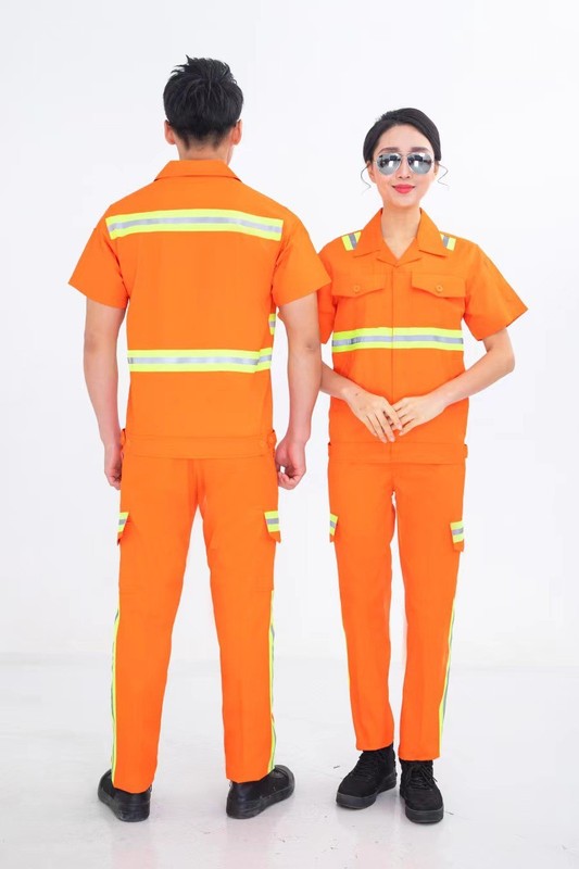 春と秋の反射工事服夏の環衛作業服セット工事現場の耐摩耗性工衣路政工事の薄い長袖|undefined