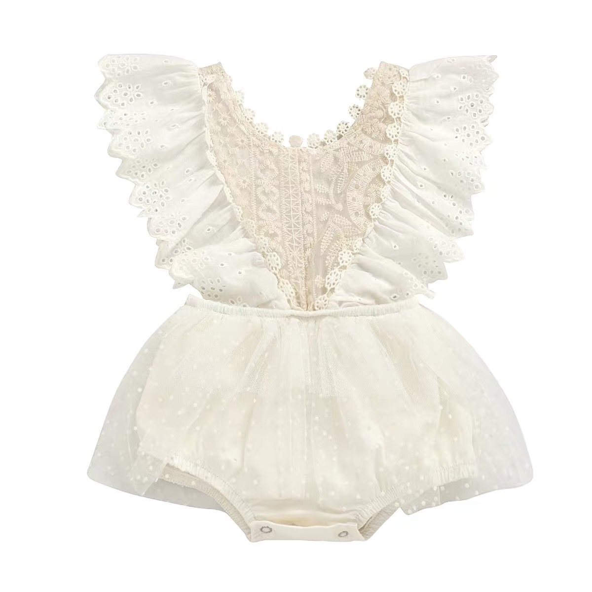 Lace children's bodysuit sleevless for new born