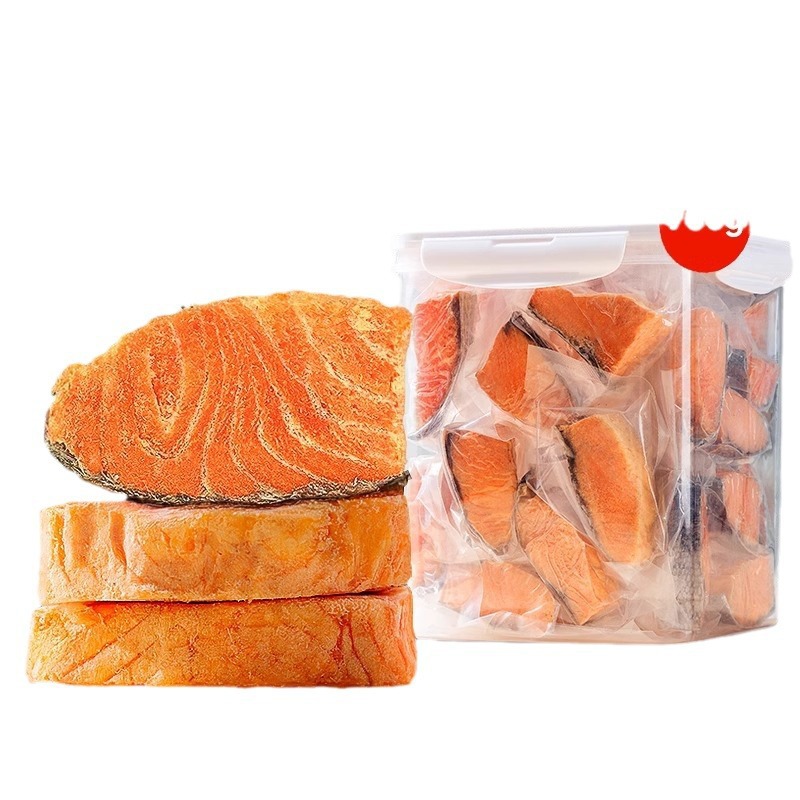 Bocadillos para perros, salmón liofilizado, gatos cachorros, mascotas, ganancia de peso, peluquería, peluquería, peluquería, perros pequeños liofilizados