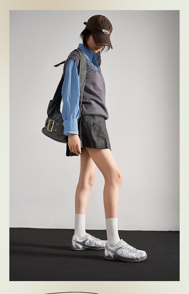 Giày thể thao chạy bộ nữ dáng sneaker mesh thoáng mát phong cách Hàn Quốc — 230 đen mơ chi tiết 20
