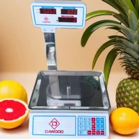 Внешняя торговля Горячие продажи вертикальные рычаги ценовых весов Коммерческие овощи фруктовые весы Малые настольные весы с двойным дисплеем электронные весы