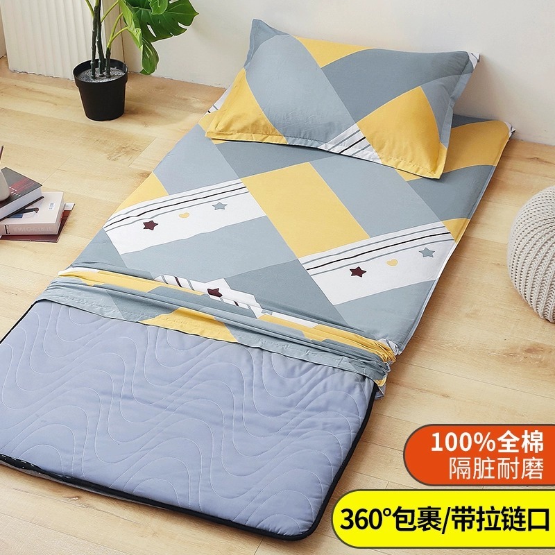 Cubierta de colchón de dormitorio de estudiantes 100% algodón, funda de colchón, funda de edredón individual, funda de edredón 90x200, funda de edredón 190