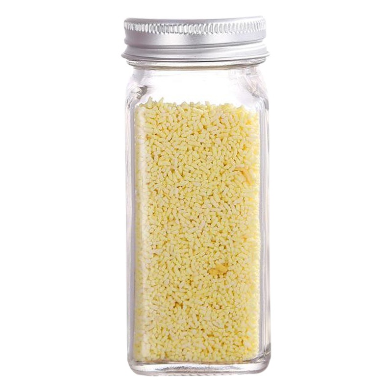 Botella de condimento de vidrio frasco de condimento botella de condimento de vidrio cuadrado botella de pimienta caja de condimento sub-botella suministros de cocina