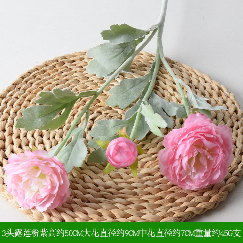 モネガーデンスタイル造花屋外結婚式ホール結婚式紫色造花滝花列窓装飾緑の植物|undefined