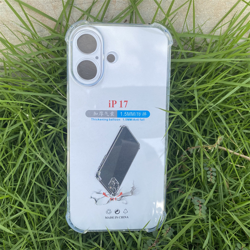 IP Apple 16/16PLUS/17 PRO MAX/16Eに適した四隅落下防止スペースシェルストレートエッジキング携帯電話ケース