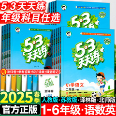 53毎日練習帳一二三四五六年級小学生国語数学英語同期人教版