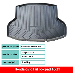 16-21 Honda Civic üçün TPE suya davamlı, ekoloji baqaj matı