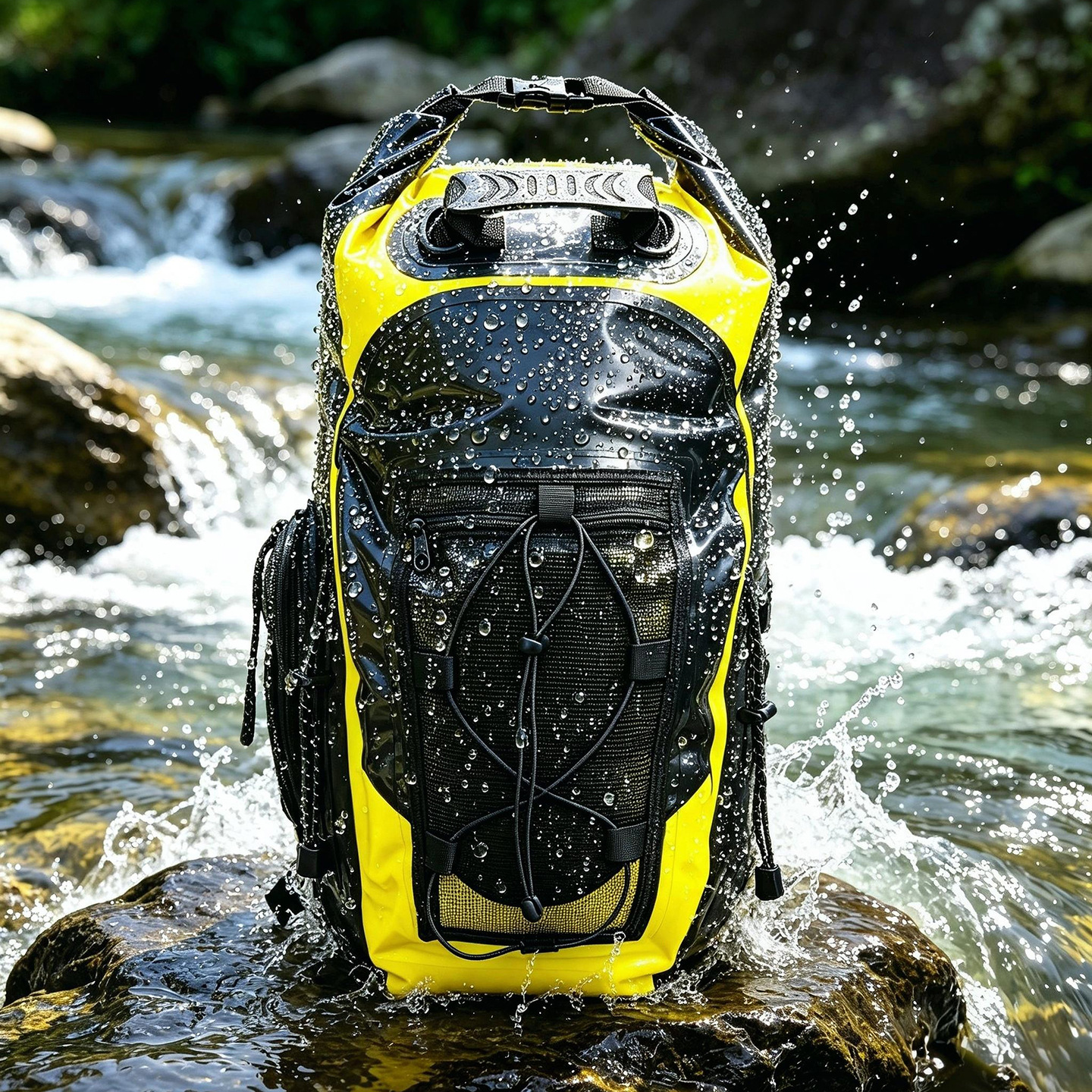 Soreton Outdoor Fully Waterproof Backpack for Men, Large Capacity for Mountaineering, Hiking, River Trekking, Rafting, and Swimming, Backpack for Women