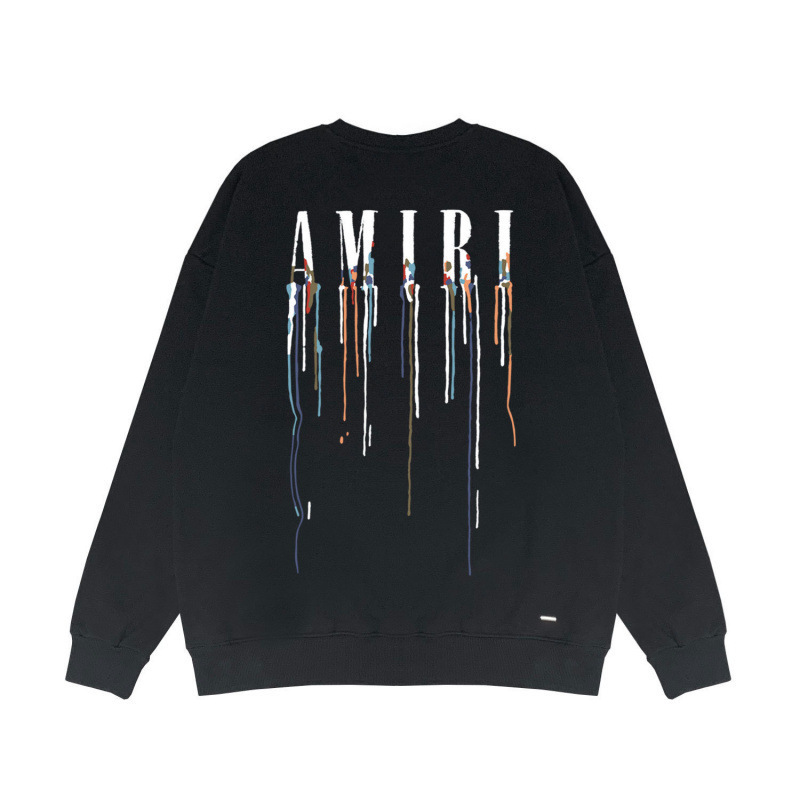 Three-Label Authentic Cross-Border Wholesale European and American Trendy Brand Amiri Tear Print Round Neck Autumn and Winter Cotton Sweatshirt Three-Label Authentic Cross-Border Wholesale European and American Trendy Brand Amiri Tear Print Round Neck Autumn and Winter Cotton Sweatshirt