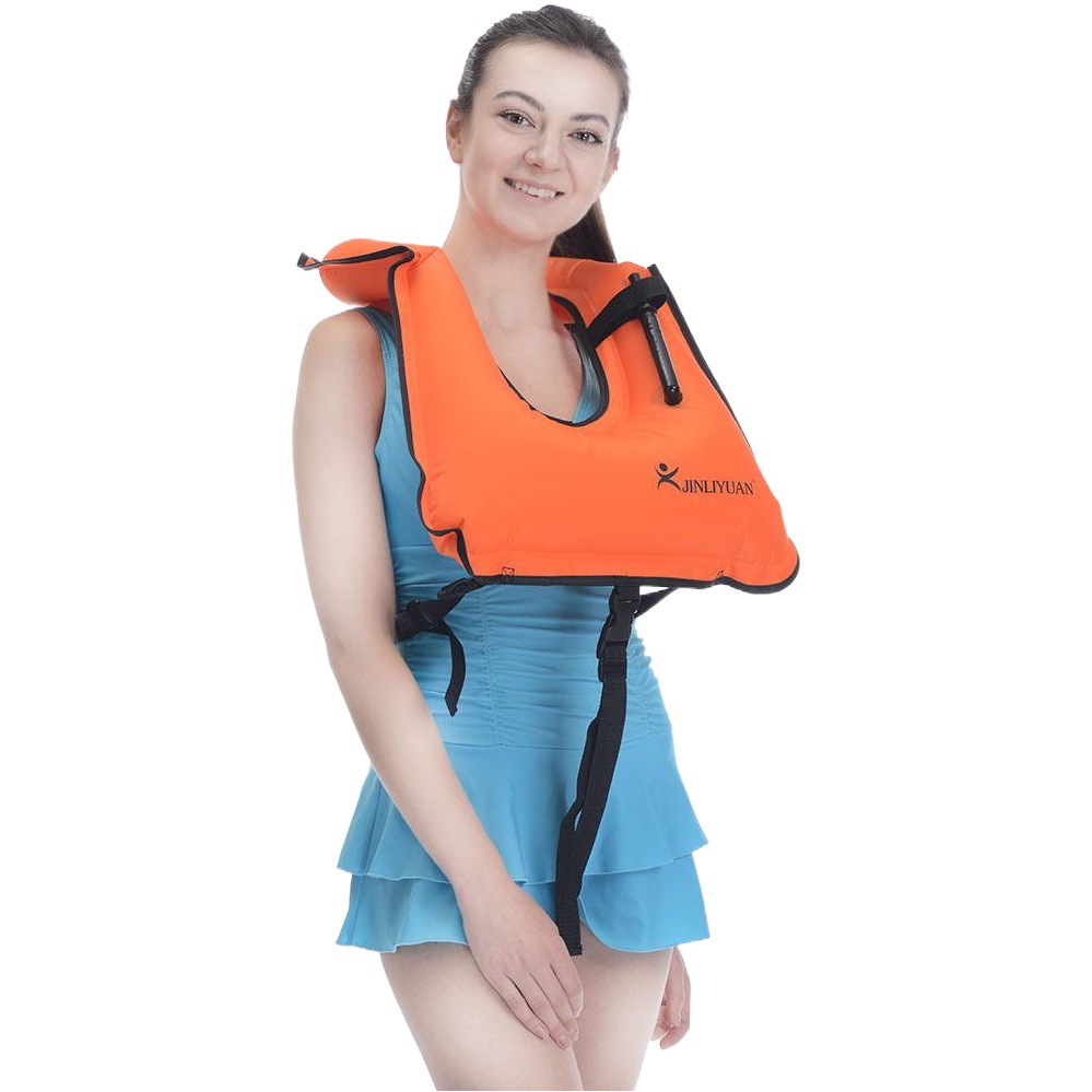 Snorkeling Life Jacket Inflatable Snorkeling Vest Swimming Snorkeling Equipment Swimming Life Jacket Inflatable Buoyancy Vest