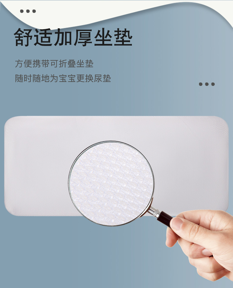 商品详情图_妈咪包折叠婴儿床双肩背包批发大容量妈妈包手提韩国