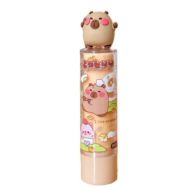 Nuevo producto Cappuccino cub lápiz labial borracha sin caspas ultra limpio de alto valor facial adorable papelería de goma especial para estudiantes de primaria