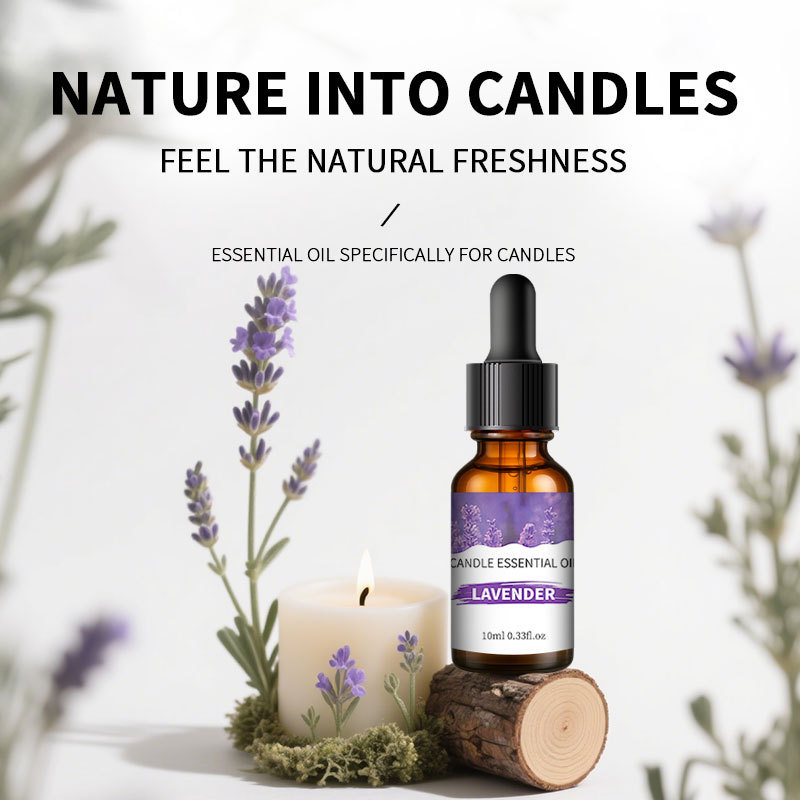 油溶性アロマエッセンシャルオイル 10ml ドロッパー式 天然植物香料 キャンドル専用 長時間持続する香り 植物エキス|undefined
