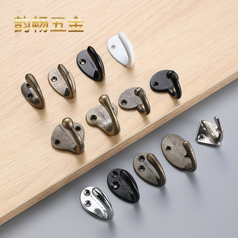 合金挂衣钩复古 门后挂钩单钩批发老式钩子墙壁钩壁画钩衣钩厚钩