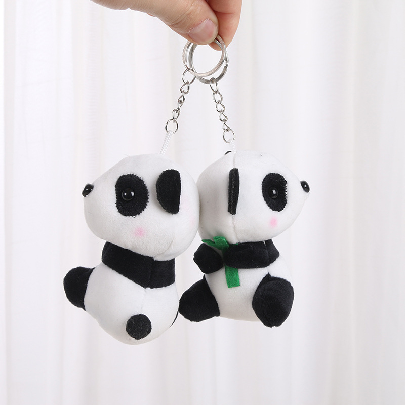 Panda muñeca de peluche juguete nacional tesoro simulación pequeña panda muñeca pequeño tamaño colgante Ragdoll niños regalo de cumpleaños