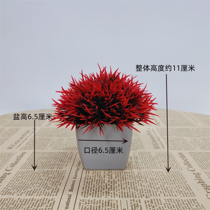 Pequeña imitación de flores falsas decoraciones de sala de estar decoración de mesa de té flores de plástico mano flores falsas plantas decoraciones