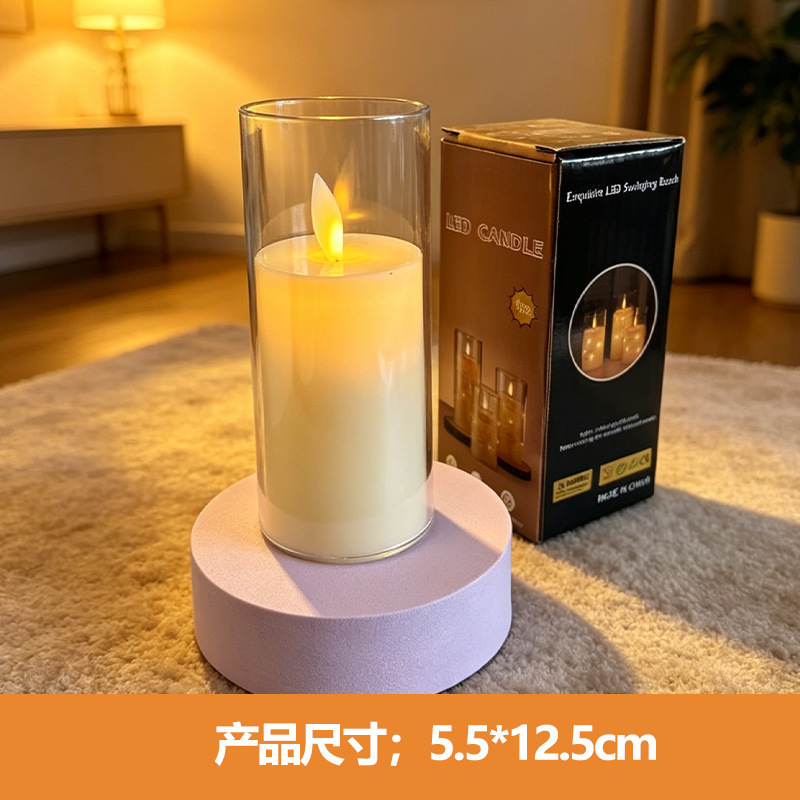 Velas electrónicas LED lámpara de vela de simulación boda festivales de carga vela diseño accesorios adornos de atmósfera lámpara personalizada