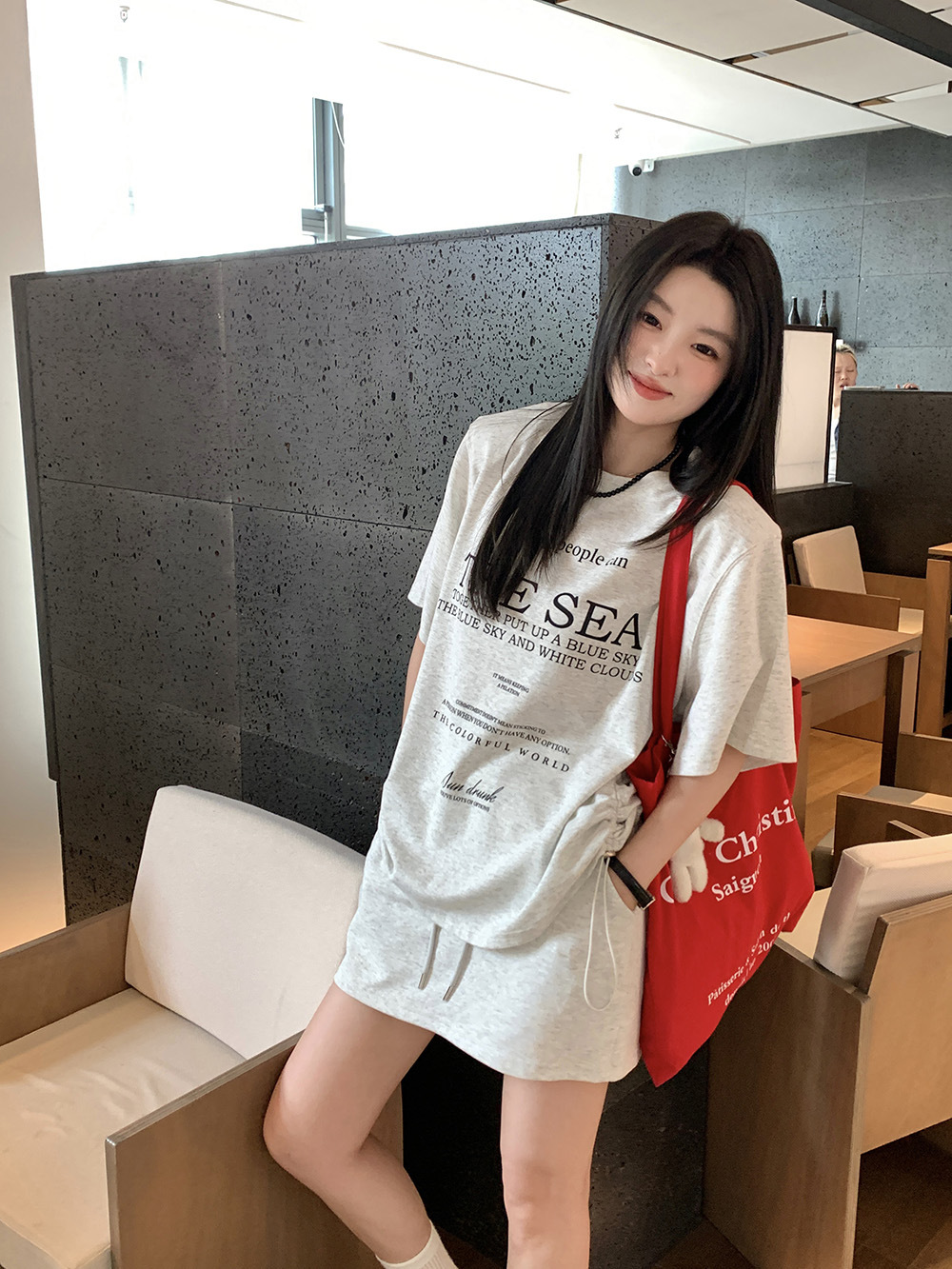  夏  L-4XL 大きいサイズ Tシャツ スカート