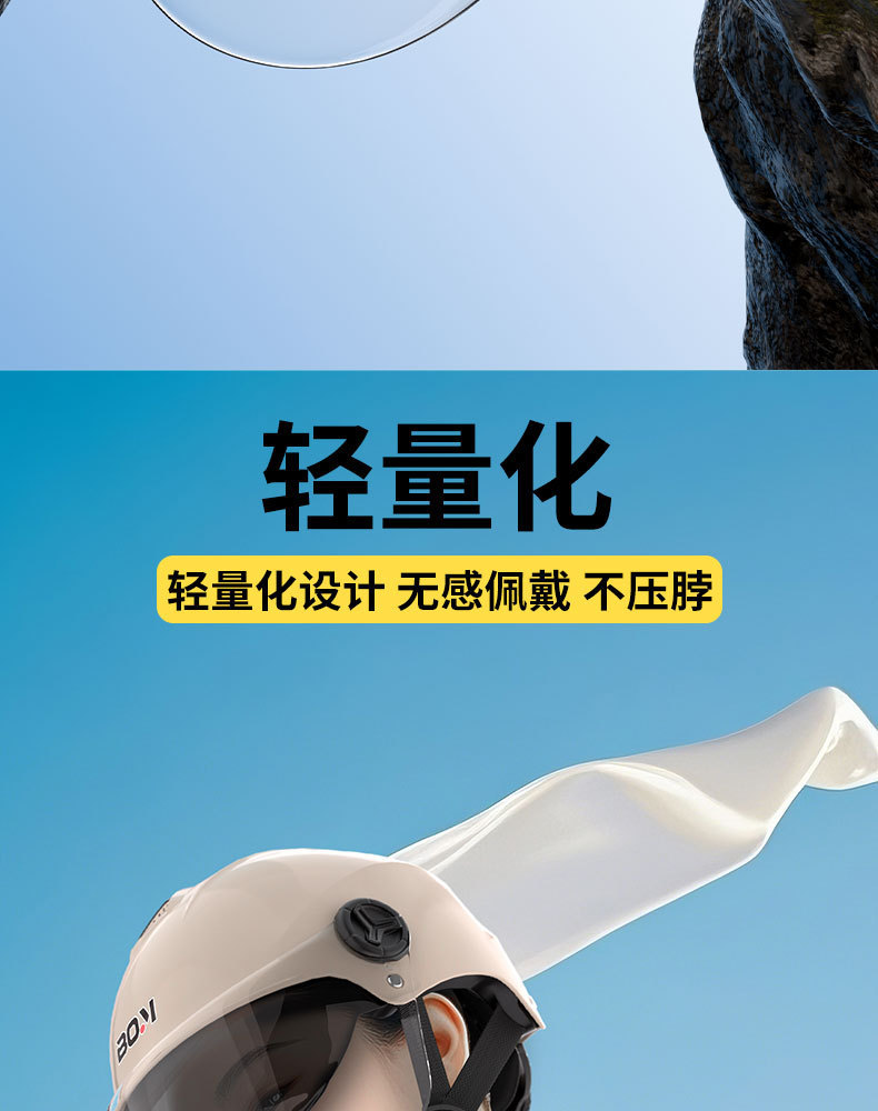 New National Standard Certified Double-Mirror Electric Motorcycle Helmet for Women and Men Battery Car Half Helmet Summer Sun Protection Safety Helmet