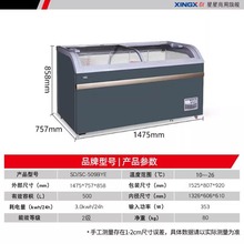 星星冷柜商用冷冻柜超市大容量卧式展示冰柜冷藏速冻保鲜组合岛柜
