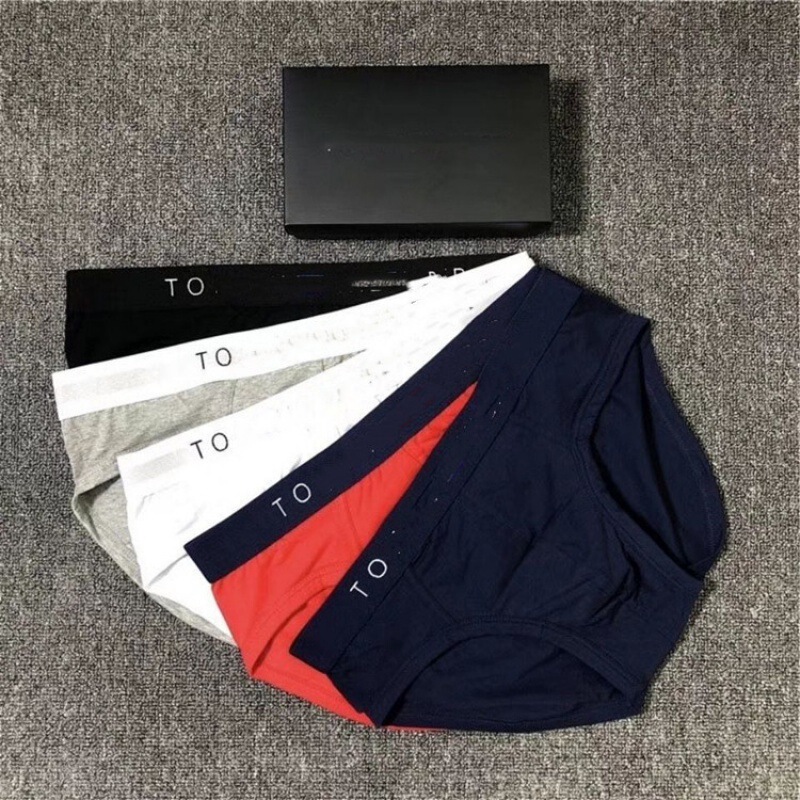 Foreign Trade Ebay Trendy Brand Xiaohongshu Pure Cotton Men's Underwear Tommy Men's Briefs Aliexpress Men's Underpants