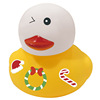 B.Duck, Christmas toy plastic for bath play in water, new collection, duck, makes sounds