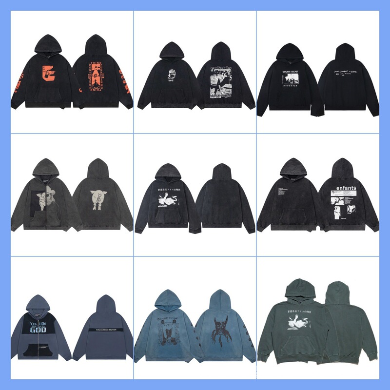 Erd Melancholic Wealthy Second-Generation Niche Trendy Brand Women's Vintage Washed Distressed Hooded Sweatshirt Men's Cross-Border Erd Melancholic Wealthy Second-Generation Niche Trendy Brand Women's Vintage Washed Distressed Hooded Sweatshirt Men's Cross-Border