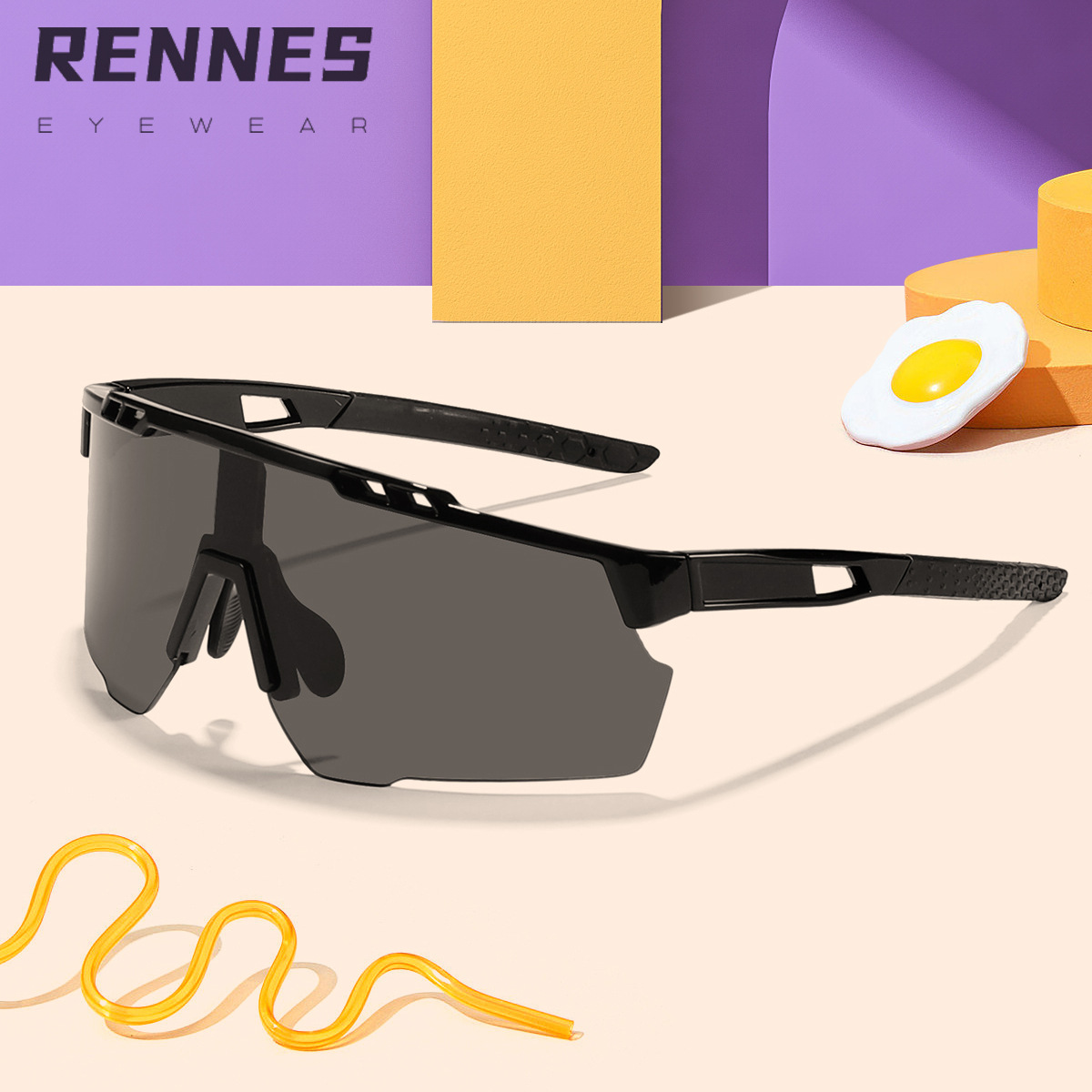 2024 nuevas gafas de sol de protección solar a prueba de viento y de conducción al aire libre coloridas transfronterizas para niños