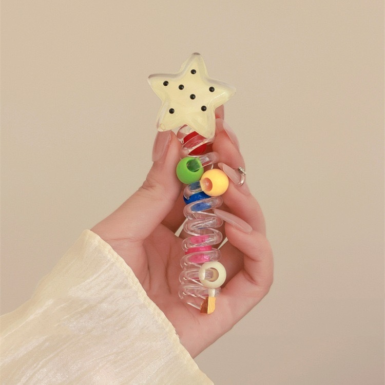 Línea telefónica trenzada transfronteriza, anillo para el cabello, perla, cabello trenzado recto, artefacto femenino, cola de caballo alta, burbuja, cabello trenzado, cuerda, accesorios para el cabello